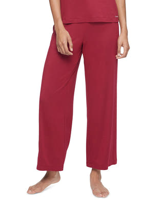 Calvin Klein Satin-trim Lounge Pants Qs6527 Rebellious