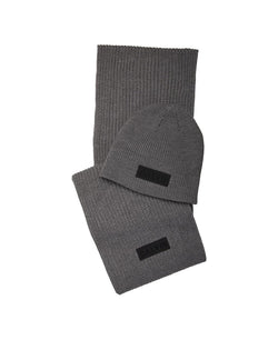 Calvin Klein Scarf And Beanie Set Heather Gray thumbnail 1
