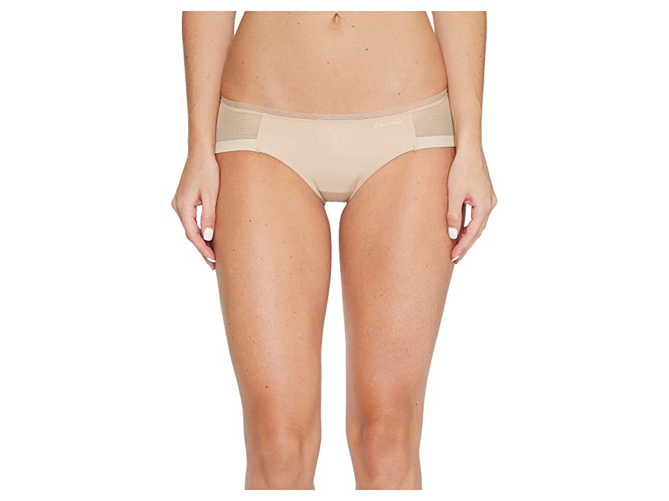 Calvin Klein Sculpted Mesh-Panel Bikini QF1708 Bone