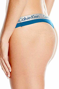 Calvin Klein Searching-Blue Radiant Cotton Thong thumbnail 3