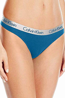 Calvin Klein Searching-Blue Radiant Cotton Thong thumbnail 1