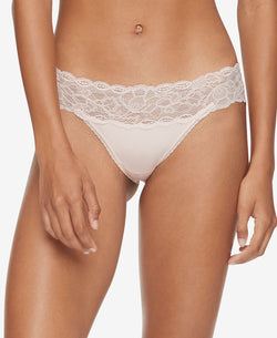 Calvin Klein Seductive Comfort Lace Bikini Underwear Qf1200 Barely Pink thumbnail 1