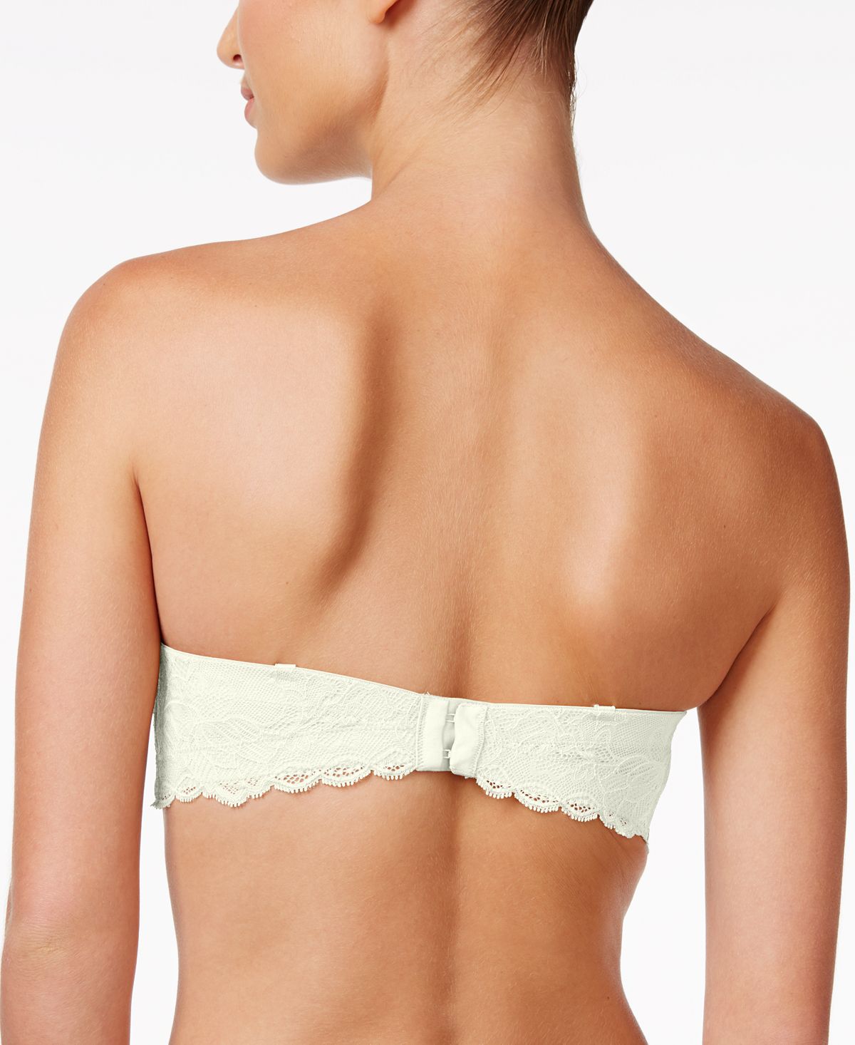 Calvin Klein Seductive Comfort Lace Strapless Lift Multiway Bra Qf1437 Ivory