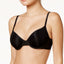 Calvin Klein Sheer Marquisette Lightly-lined Demi Bra Qf1839 Black