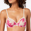 Calvin Klein Sheer Marquisette Underwire Unlined Demi Bra Qf1680 Darling Rose