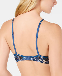 Calvin Klein Sheer Marquisette Underwire Unlined Demi Bra Qf1680 Simple Floral thumbnail 2