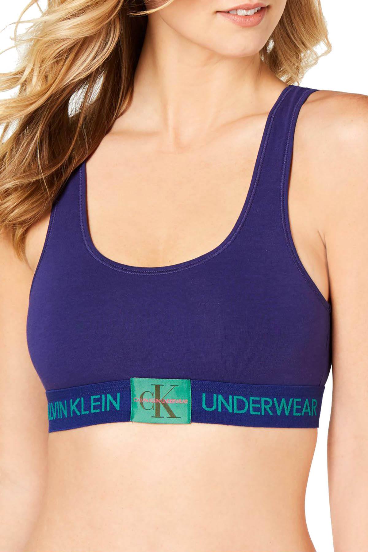 Calvin Klein Shilo Blue Monogram Unlined Bralette
