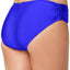 Calvin Klein Shirred Hipster Bikini Bottom in Atlantis Blue
