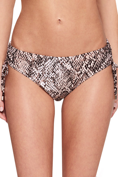 Calvin Klein Side Tie Swim Bottom in Nectar Chameleon Print