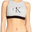 Calvin Klein Silver-Foil Retro Logo Bralette