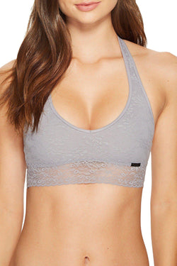 Calvin Klein Silverlock Bare Lace Halter Bralette thumbnail 1