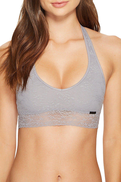 Calvin Klein Silverlock Bare Lace Halter Bralette