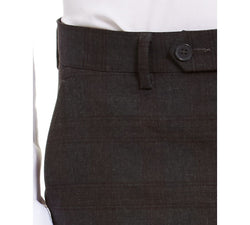 Calvin Klein Skinny-fit Infinite Stretch Plaid Dress Pants Charcoal thumbnail 4