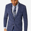 Calvin Klein Skinny-fit Infinite Stretch Solid Suit Jacket Blue Plaid