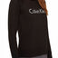 Calvin Klein Sleepwear Black Cotton Logo Coordinate L/S Raglan Top