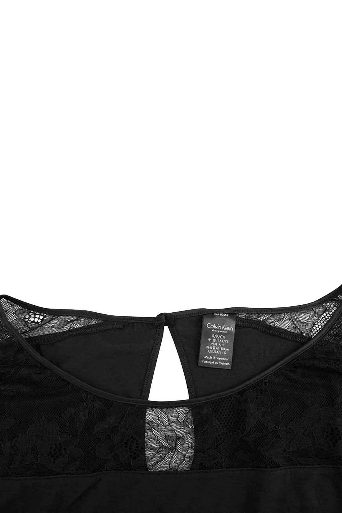 Calvin Klein Sleepwear Black Decadence Wide-Neck Modal Top