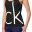 Calvin Klein Sleepwear Black Racerback Logo Tank Top