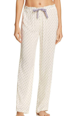 Calvin Klein Sleepwear Ivory Floating-Diamond Print Woven Viscose PJ Pant thumbnail 2