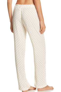 Calvin Klein Sleepwear Ivory Floating-Diamond Print Woven Viscose PJ Pant thumbnail 3
