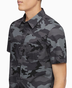 Calvin Klein Slim-fit Camouflage Shirt Charcoal thumbnail 2