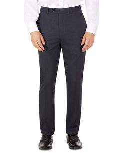 Calvin Klein Slim-fit Mini-check Dress Pants Blue Mini Check thumbnail 1