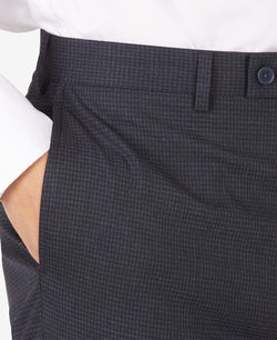 Calvin Klein Slim-fit Mini-check Dress Pants Blue Mini Check thumbnail 3