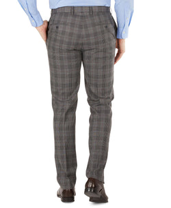 Calvin Klein Slim-fit Mini-check Dress Pants Grey/black Plaid thumbnail 2