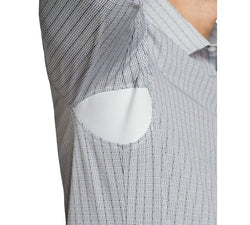 Calvin Klein Slim-fit Performance Stretch Shorter Length Geometric Print Dress Shirt Navy thumbnail 3
