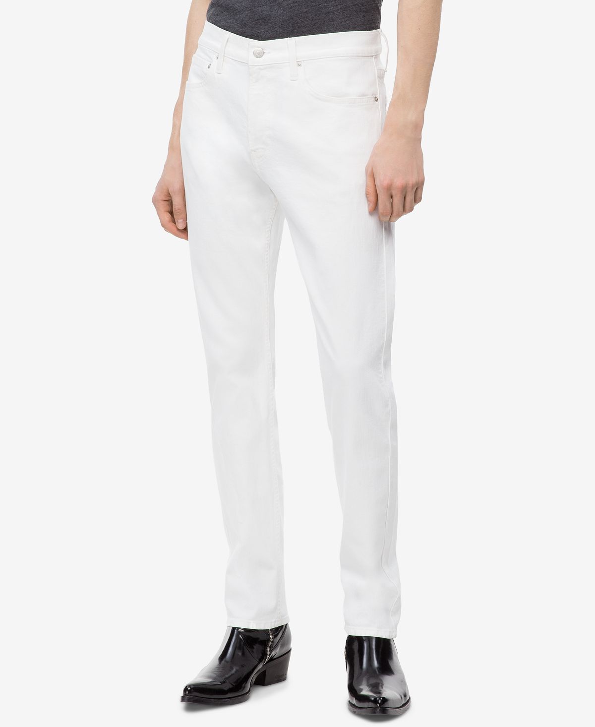 Calvin Klein Slim-fit Stretch Jeans Nantucket White