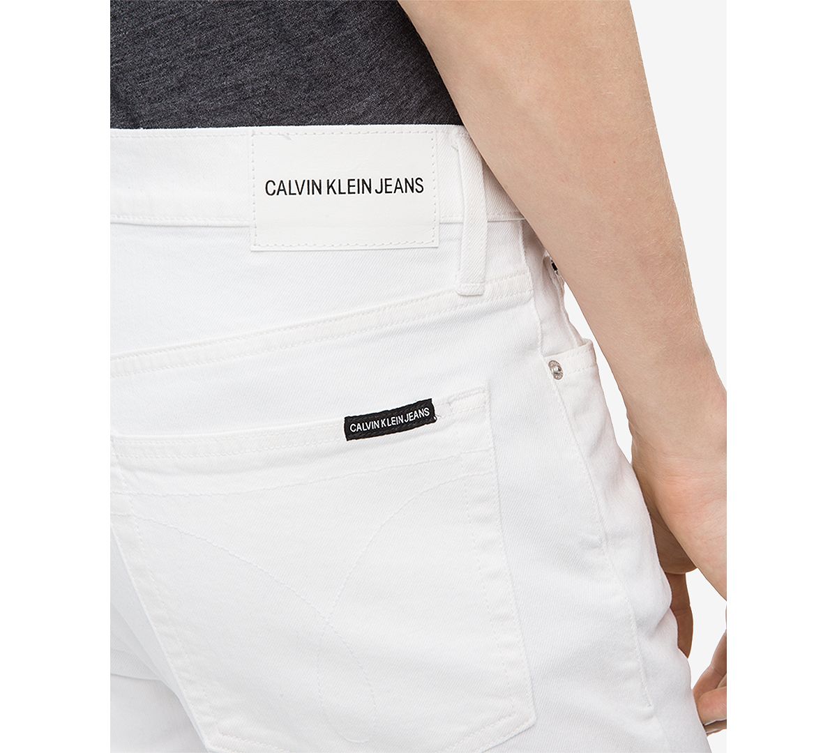 Calvin Klein Slim-fit Stretch Jeans Nantucket White