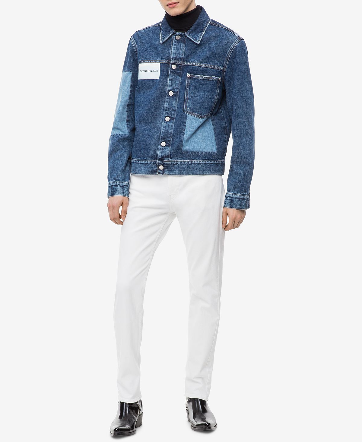 Calvin Klein Slim-fit Stretch Jeans Nantucket White – CheapUndies