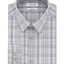 Calvin Klein Slim-fit Stretch Performance Plaid Dress Shirt Beige Multi