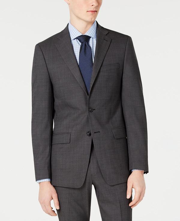 Calvin Klein Slim-fit Stretch Solid Suit Jacket Black