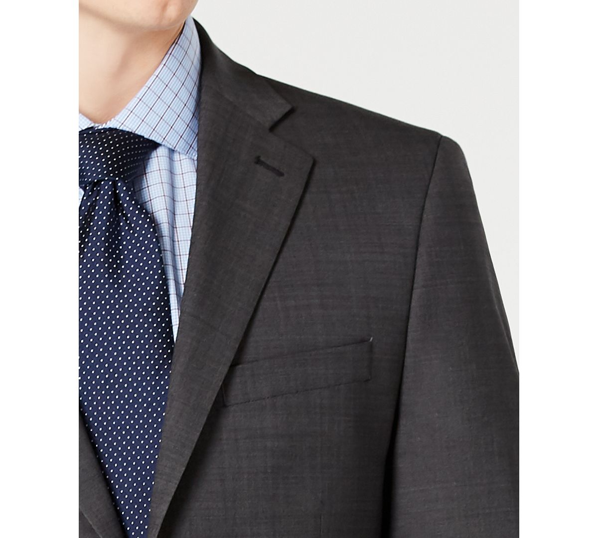 Calvin Klein Slim-fit Stretch Solid Suit Jacket Black