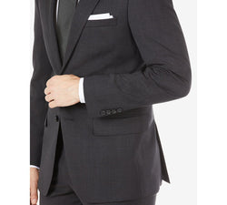 Calvin Klein Slim-fit Wool Suit Separates Jacket Black/brown thumbnail 4