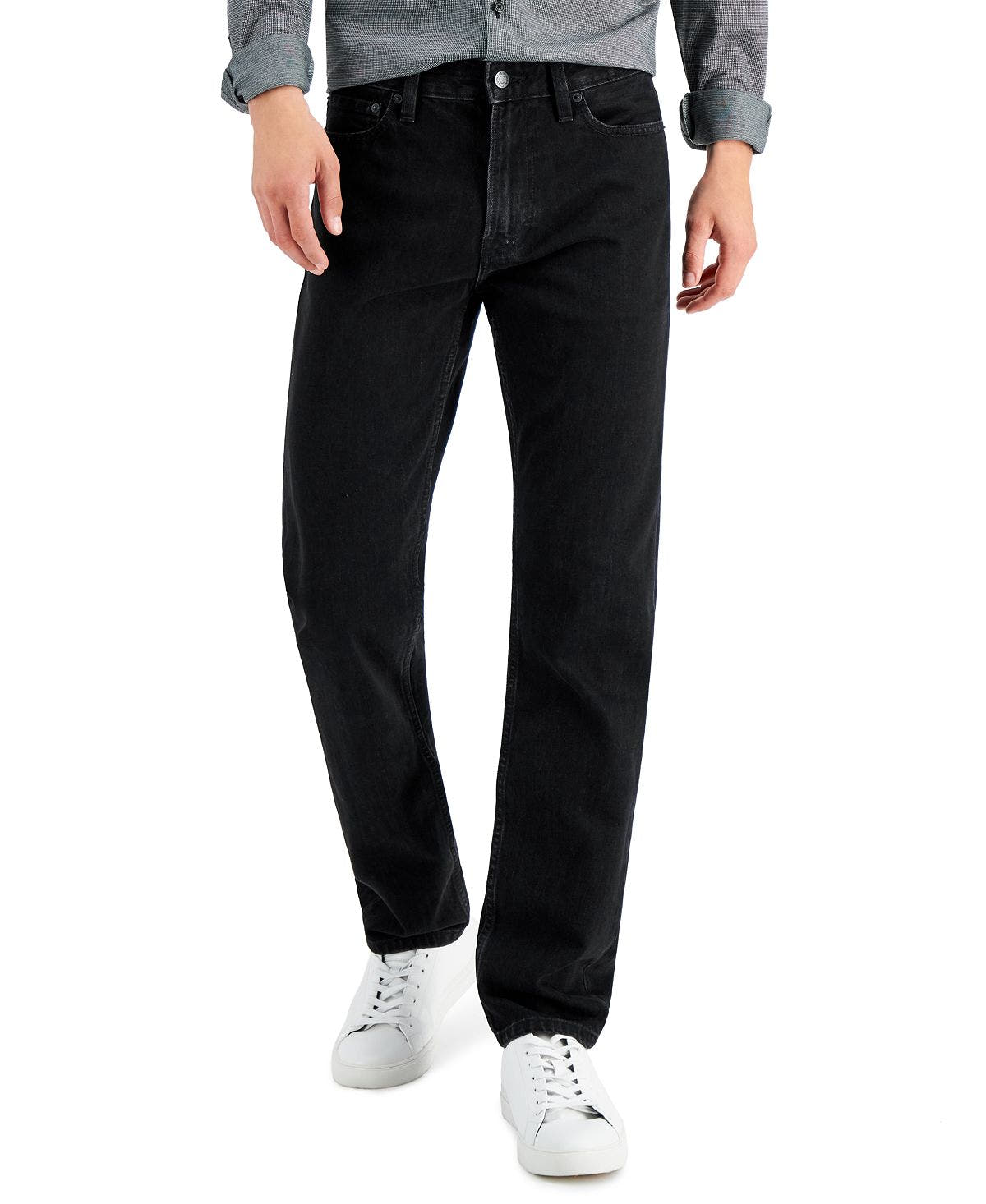 Calvin Klein Slim-straight-fit Organic Jeans Jadeite