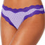 Calvin Klein Spaced-Stripe Coquette Lace Thong