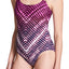 Calvin Klein Starburst One Piece Swimsuit in Dragonfruit