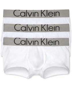 Calvin Klein Steel 3-pk. Micro Low-rise Trunks White thumbnail 1