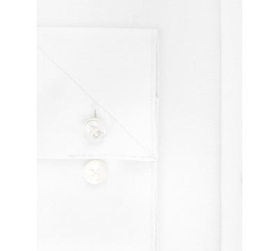 Calvin Klein Steel Big & Tall Slim-fit Non-iron Performance Stretch Unsolid Solid Dress Shirt White