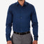 Calvin Klein Steel Extra-slim Fit Non-iron Performance Herringbone Dress Shirt Blue Velvet