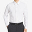 Calvin Klein Steel Slim-fit Non-iron Performance Spread Collar Herringbone Dress Shirt White