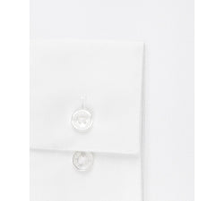 Calvin Klein Steel Slim-fit Non-iron Performance Spread Collar Herringbone Dress Shirt White thumbnail 4