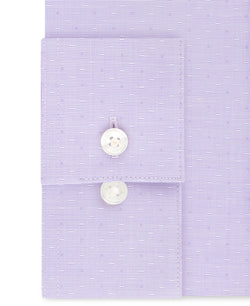 Calvin Klein Steel Slim-fit Non-iron Performance Stretch Purple Solid Dress Shirt Grape thumbnail 2