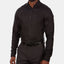 Calvin Klein Steel Slim-fit Non-iron Stretch Performance Dress Shirt Jet Black