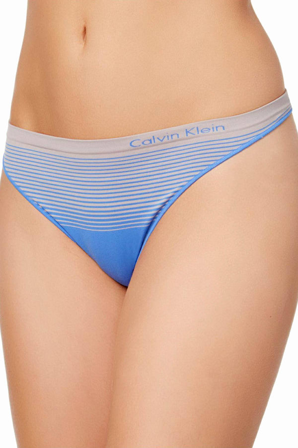Calvin Klein Stella-Blue Seamless Illusions Thong