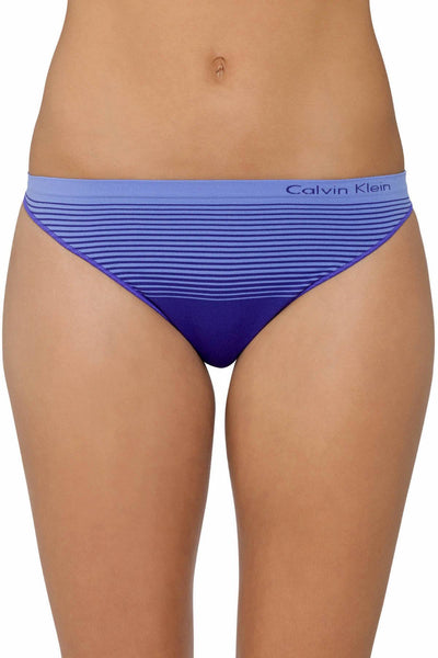 Calvin Klein Stimulate/Tranquil-Blue Seamless Illusions Thong