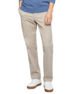 Calvin Klein Straight-fit Stretch Chino Pants Vintage Khaki thumbnail 1