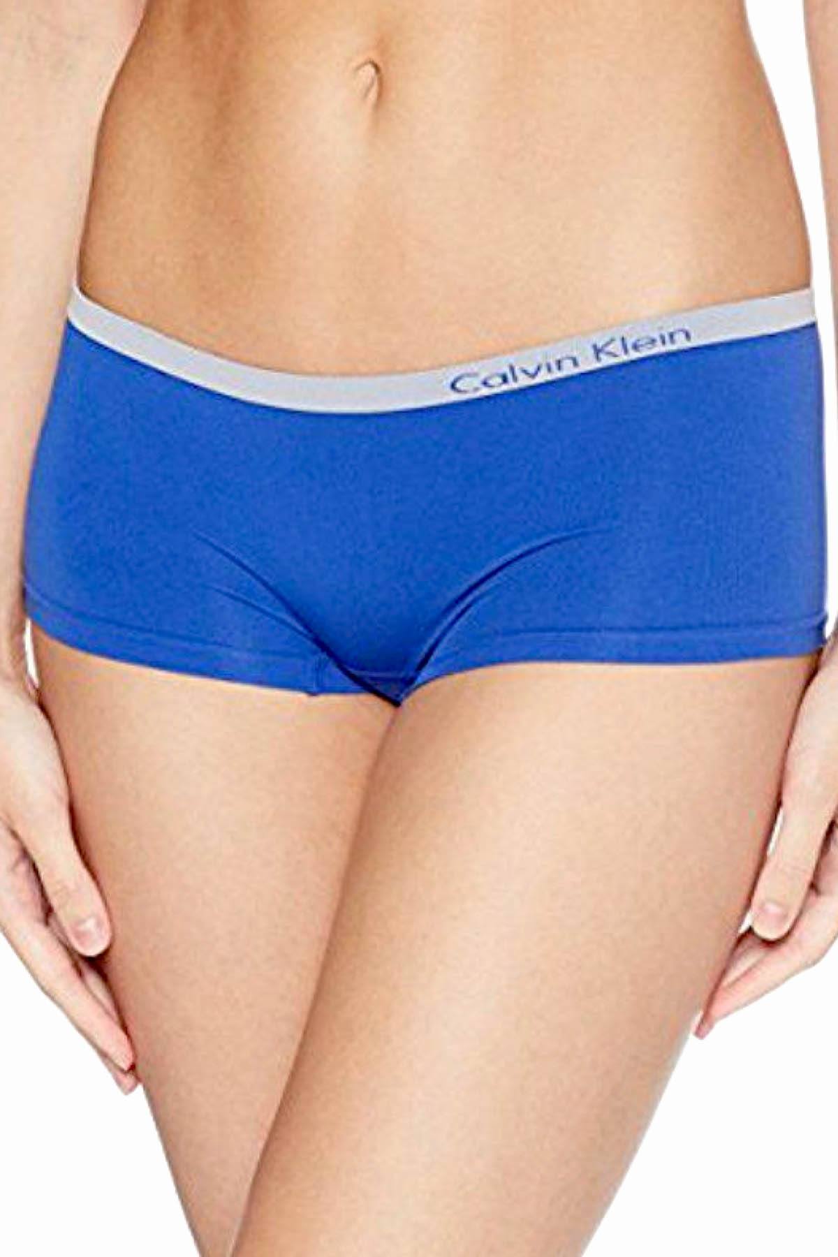 Calvin Klein Streak-Blue Pure Seamless Boyshort