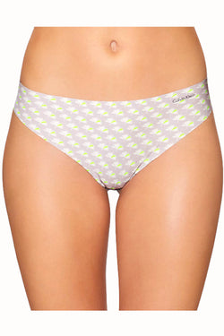 Calvin Klein Streaked-Floral-Printed Invisibles Thong thumbnail 2